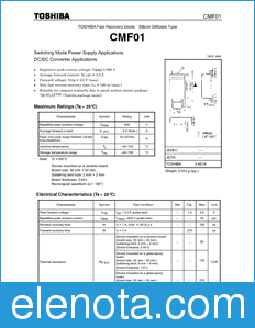 Toshiba CMF01 datasheet