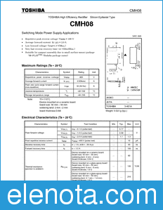 Toshiba CMH08 datasheet