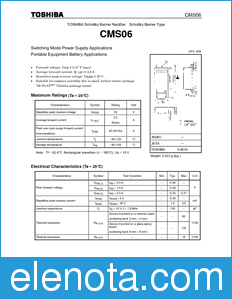 Toshiba CMS06 datasheet