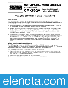 CML CMX602A datasheet