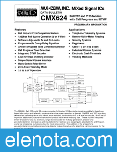 CML CMX624 datasheet