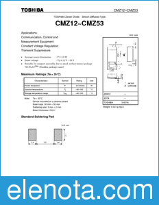 Toshiba CMZ12~CMZ53 datasheet
