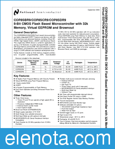 National Semiconductor COP8SBR9 datasheet