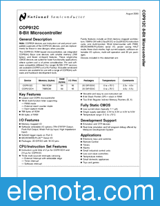 National Semiconductor COPCH912 datasheet