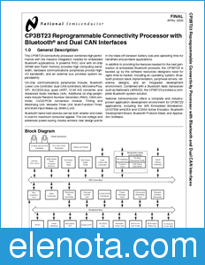 National Semiconductor CP3BT23 datasheet