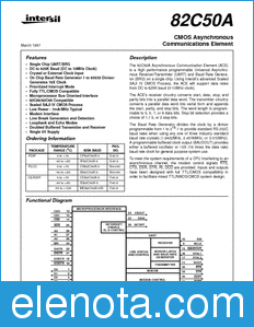 Intersil CP82C50A-5 datasheet