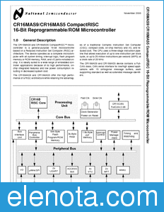 National Semiconductor CR16MAS9 datasheet