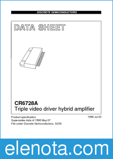 Philips CR6728A datasheet