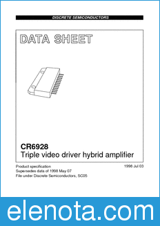 Philips CR6928 datasheet