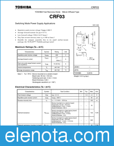 Toshiba CRF03 datasheet