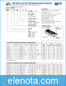 American Accurate Components CRN06 datasheet