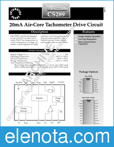 ON Semiconductor CS289 datasheet
