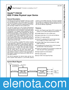 National Semiconductor CS4103 datasheet