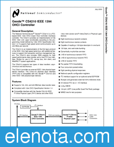 National Semiconductor CS4210 datasheet