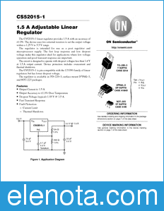 ON Semiconductor CS52015-1 datasheet