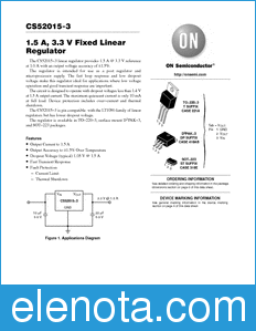 ON Semiconductor CS52015-3 datasheet