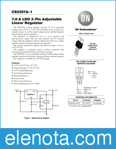 ON Semiconductor CS5207A-1 datasheet