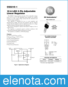ON Semiconductor CS5210-1 datasheet