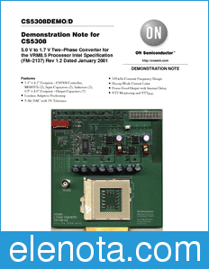 ON Semiconductor CS5308DEMO datasheet