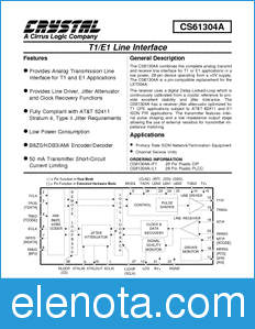 Cirrus Logic CS61304A datasheet