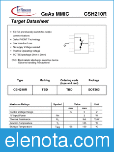 Infineon CSH210R datasheet