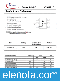 Infineon CSH210 datasheet