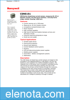 Honeywell Solid State CSNE151 datasheet