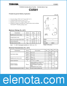 Toshiba CUS01 datasheet