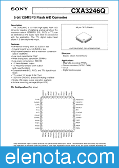 Sony Semiconductor CXA3246Q datasheet