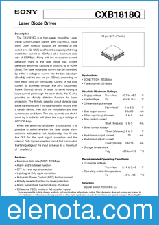 Sony Semiconductor CXB1818Q datasheet