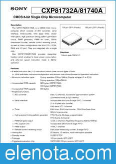 Sony Semiconductor CXP81732A datasheet