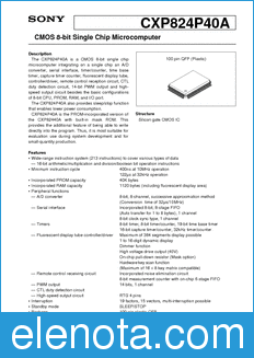 Sony Semiconductor CXP824P40A datasheet