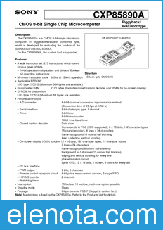 Sony Semiconductor CXP85890A datasheet