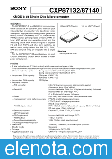 Sony Semiconductor CXP87132 datasheet