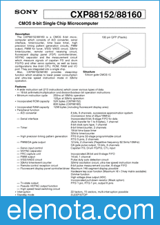 Sony Semiconductor CXP88152 datasheet