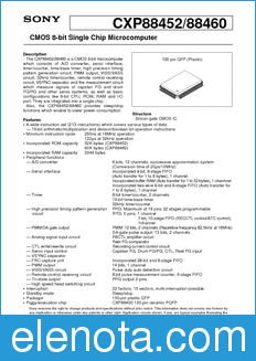 Sony Semiconductor CXP88452 datasheet