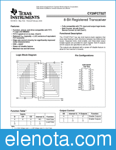Texas Instruments CY29FCT52T datasheet