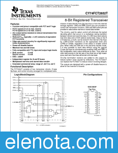 Texas Instruments CY74FCT2652T datasheet