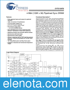 Cypress Perform CY7C1347G datasheet