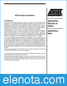 Atmel Cell-based ASICs - Application Notes datasheet