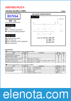 Shindengen D1NS4 datasheet