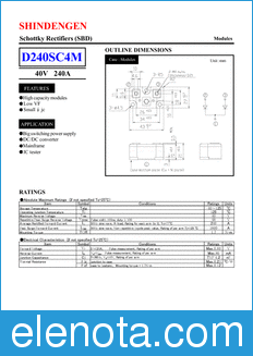 Shindengen D240SC4M datasheet