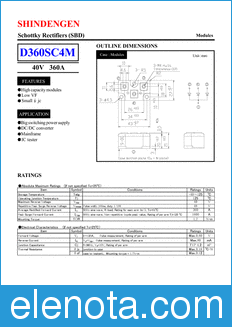 Shindengen D360SC4M datasheet