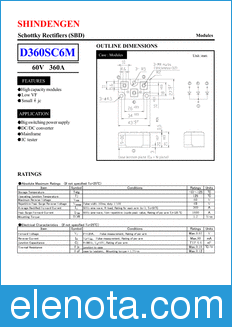 Shindengen D360SC6M datasheet