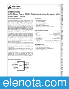 National Semiconductor DAC082S085 datasheet