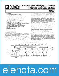 Analog Devices DAC08 datasheet