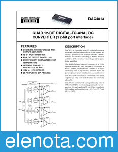 Texas Instruments DAC4813 datasheet