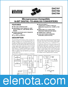 Texas Instruments DAC709 datasheet