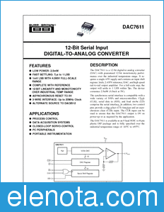 Texas Instruments DAC7611 datasheet