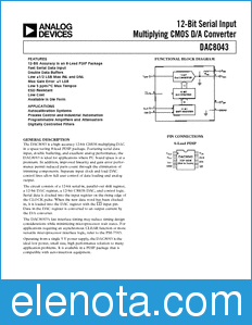 Analog Devices DAC8043 datasheet